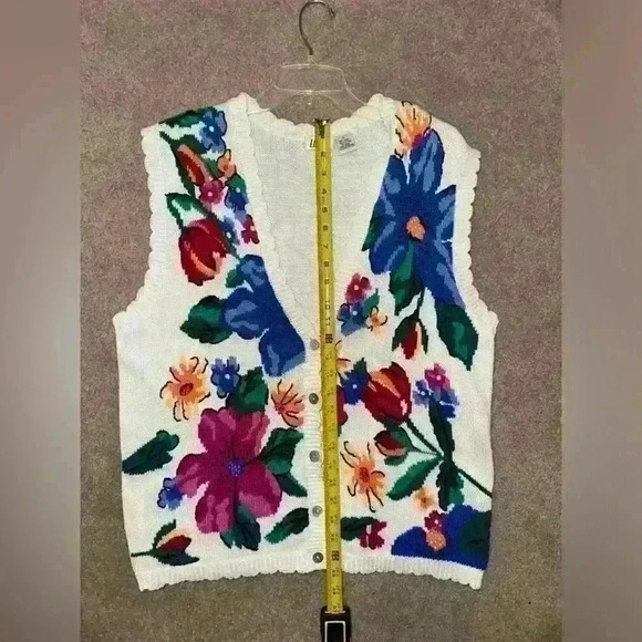 Vintage 1980’s Sweater Vest size L - Picture 4 of 5